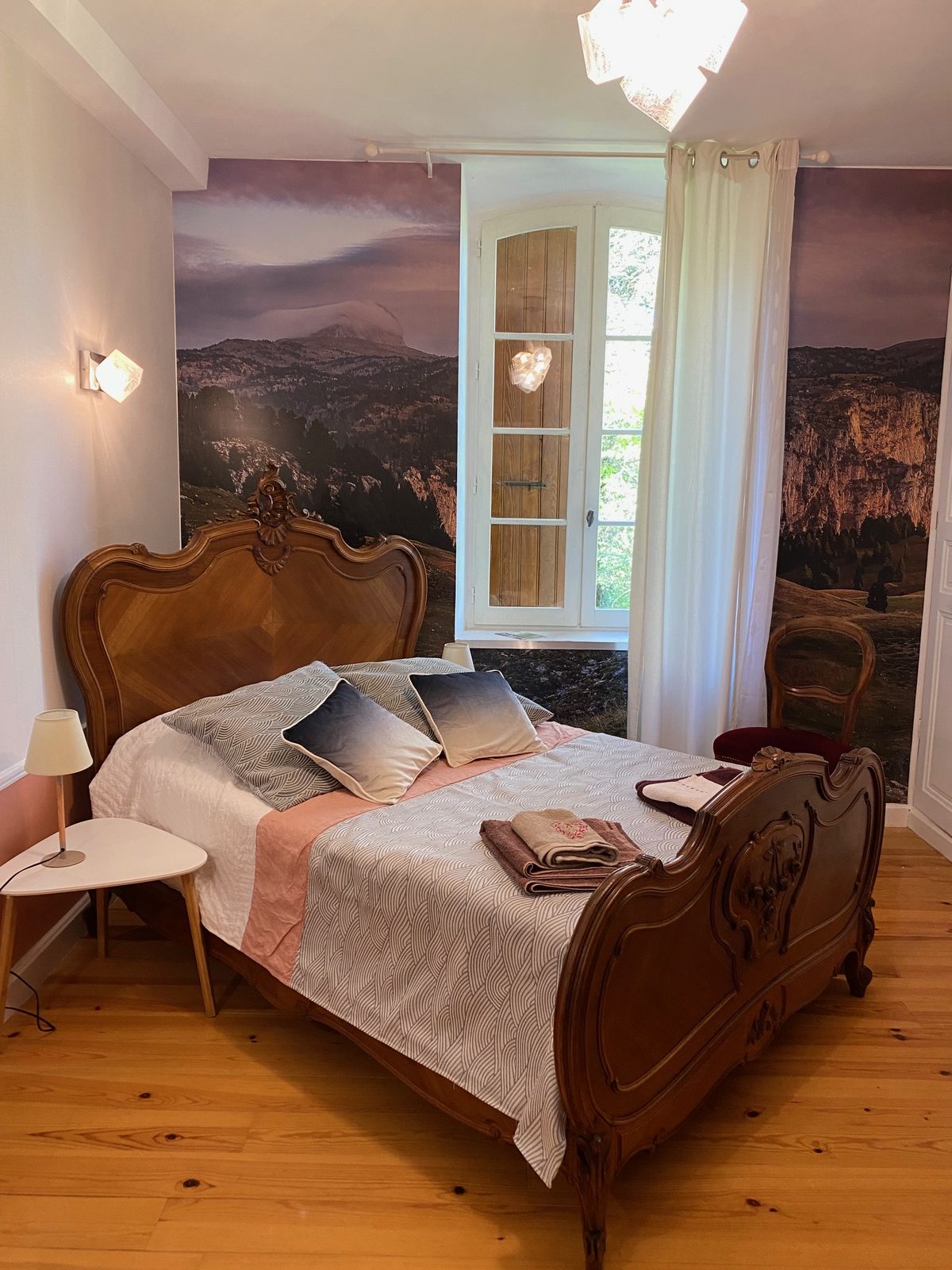 Le lit de la chambre Aiguille