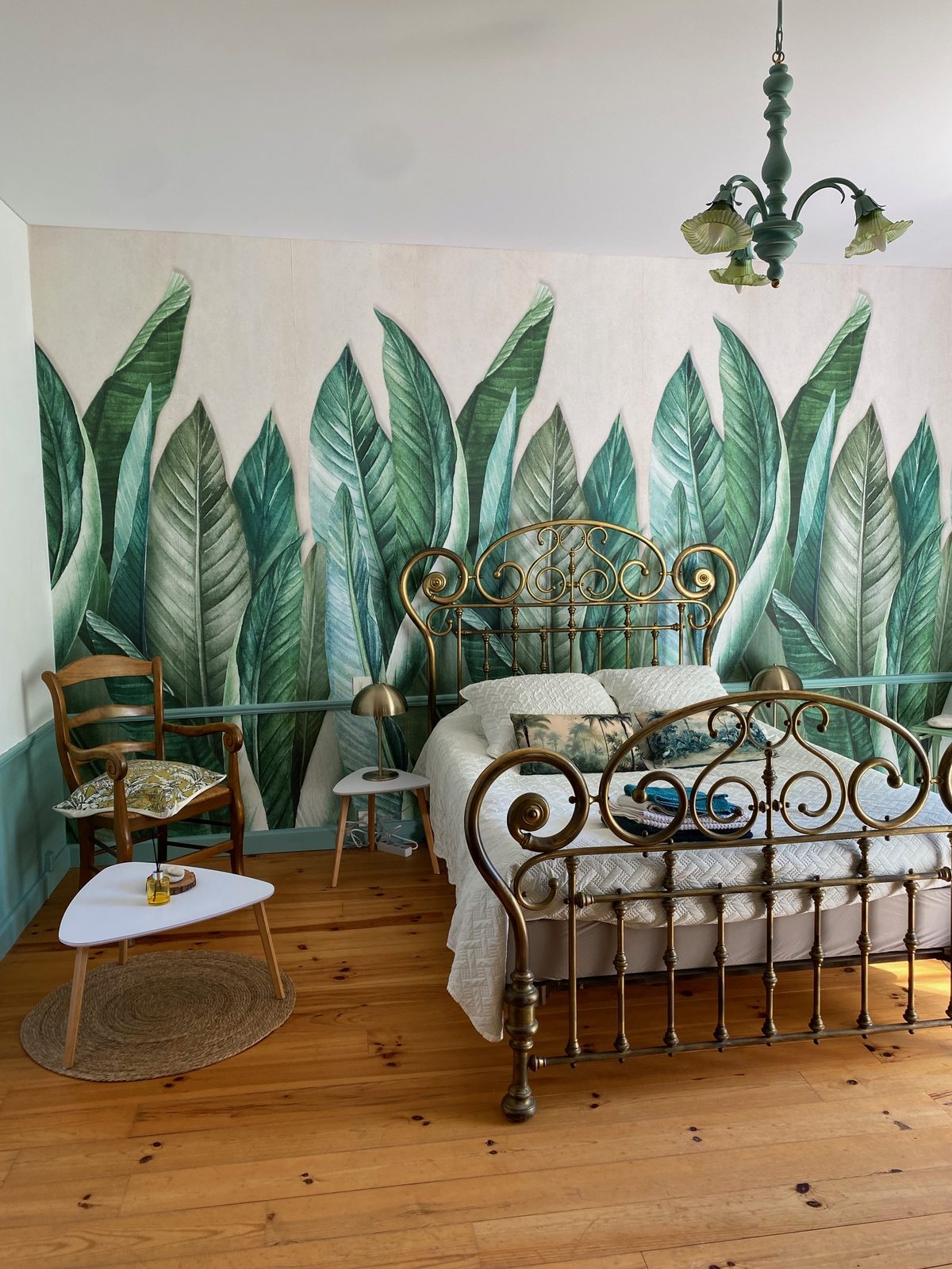 Le lit de la chambre Nature