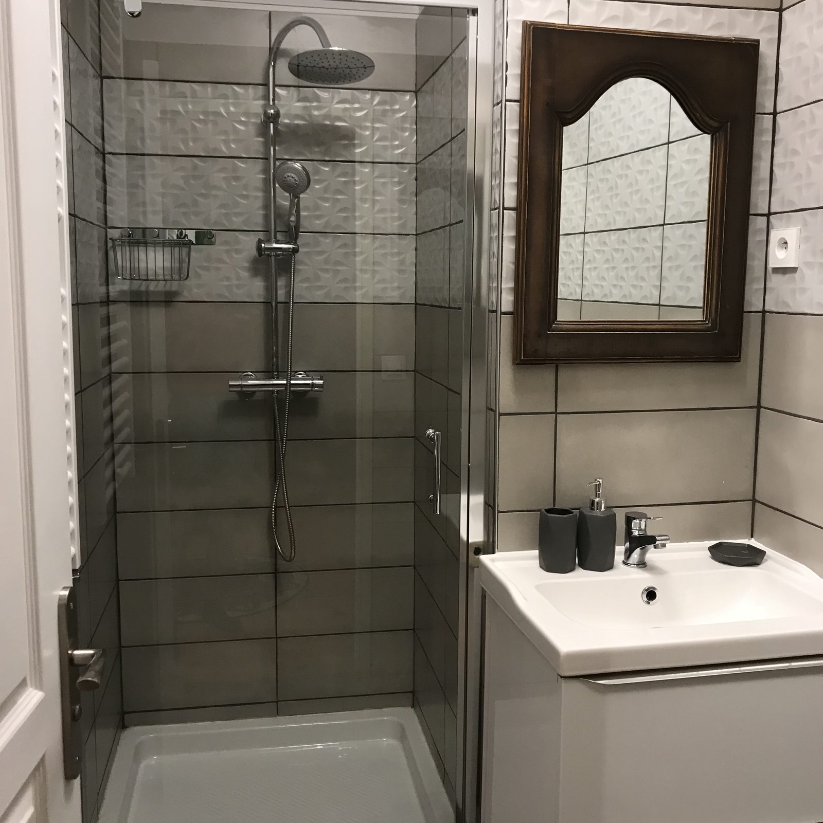La salle d’eau de la chambre Nature