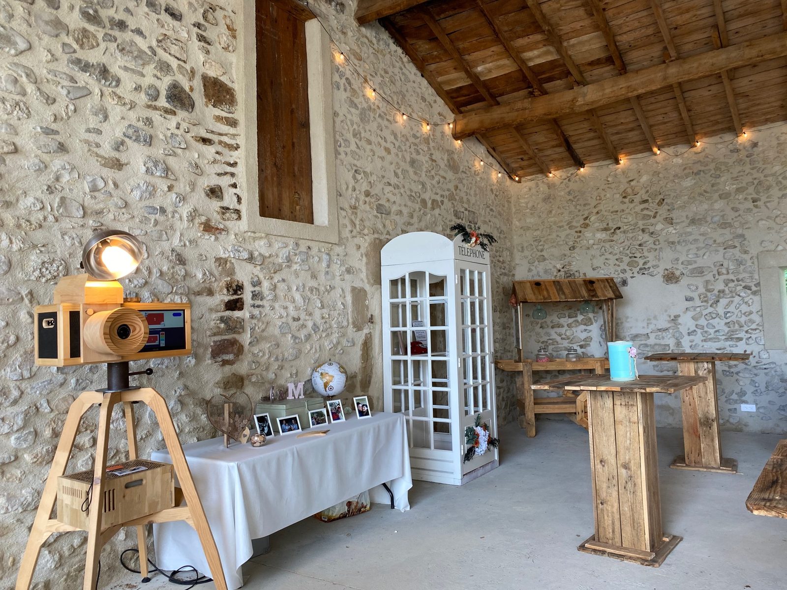 Un coin photo sous le préau