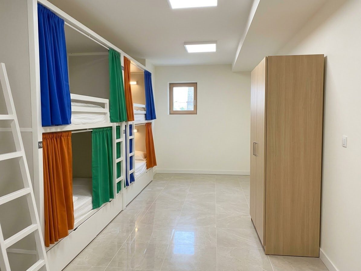 Représentation du projet : une chambre du gîte de groupe