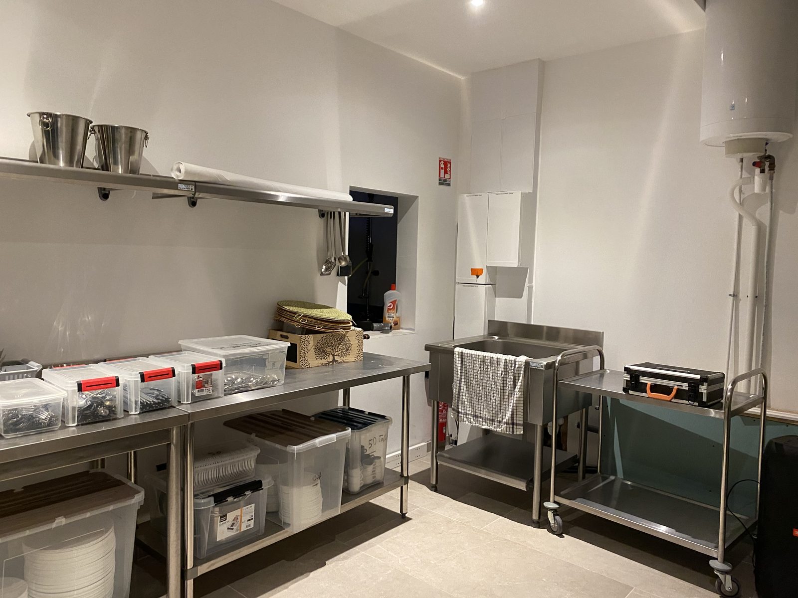Le second espace traiteur de la salle